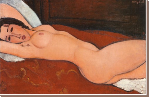 Reclining Nude II - Amedeo Modigliani Paintings